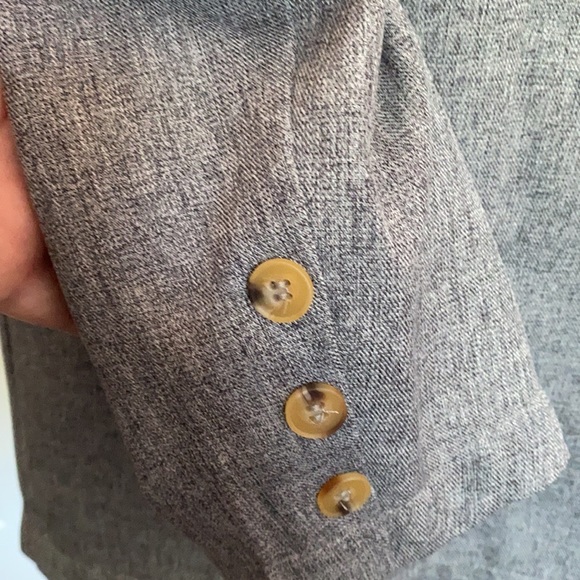 NWT - Nasty Gal Collection - Charcoal Oversized Boyfriend Blazer Size 10 - Picture 6 of 8